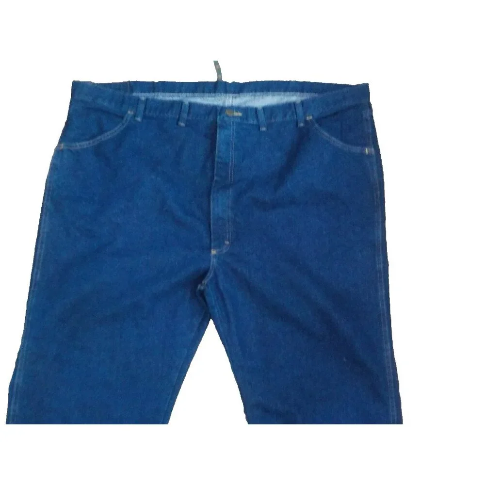 NWT Wrangler Big & Tall Regular Fit Men's Dark Blue Denim Jeans Size 50x30